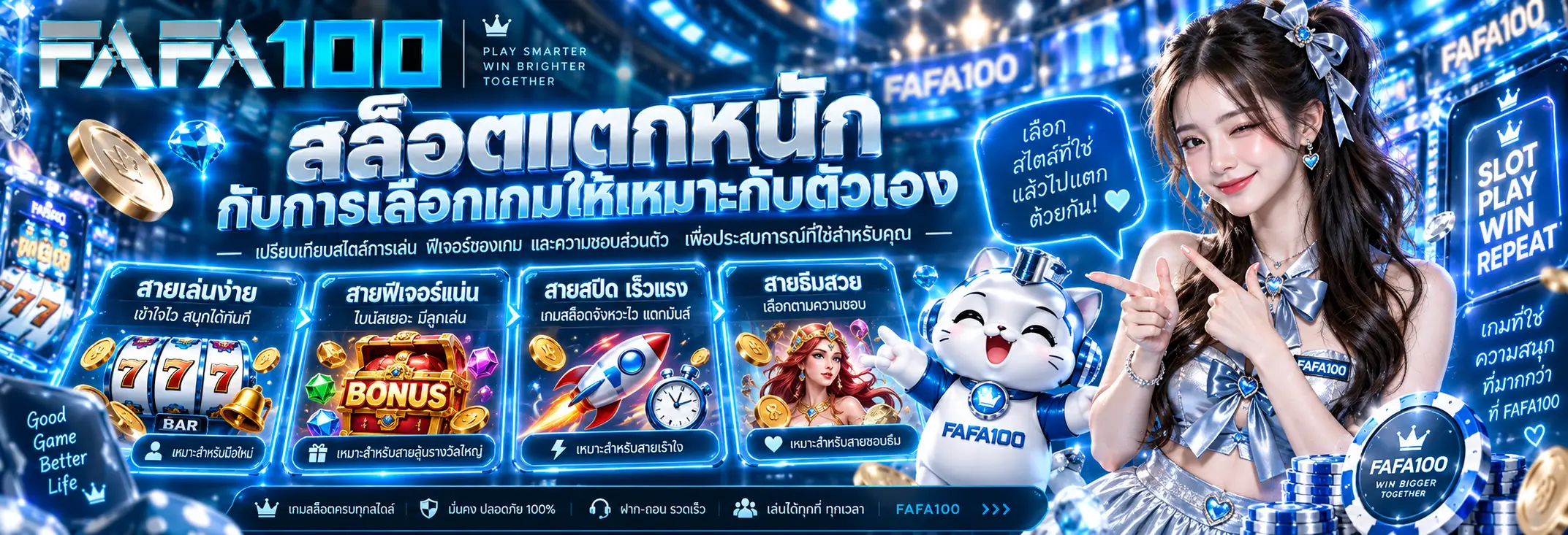 สล็อตแตกหนัก กับการเลือกเกมให้เหมาะกับตัวเอง